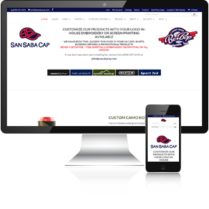 San Saba Cap - Online Store eCommerce Website Design