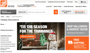 Home Depot Online Retailer