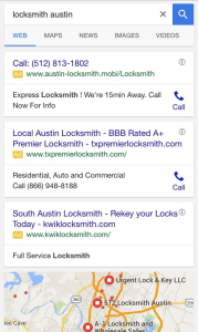 Local Search Results-Mobile