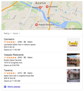 Google Local 3 Pack