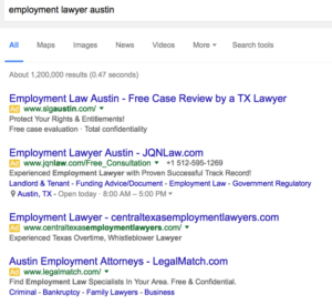 adwords for lawyers example